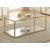 Cora Glass Coffee Table with Mirror Shelf