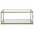 Cora Glass Coffee Table with Mirror Shelf
