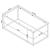 Cora Glass Coffee Table with Mirror Shelf