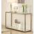Cora Glass Sofa Table with Mirror Shelf
