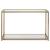 Cora Glass Sofa Table with Mirror Shelf