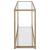 Cora Glass Sofa Table with Mirror Shelf