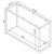 Cora Glass Sofa Table with Mirror Shelf