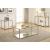Cora Glass Sofa Table with Mirror Shelf