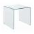 Ripley Glass Square End Table Clear