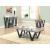 Stevens Rectangular End Table with V-shaped Base