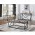 Birdie Wood Veneer Rectangular Sofa Table with Metal Base