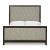 Ashley SM Burkhaus Polyester Upholstered Queen Size Panel Bed