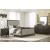 Ashley SM Burkhaus Polyester Upholstered Queen Size Panel Bed