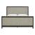 Ashley SM Burkhaus Polyester Upholstered King Size Panel Bed