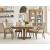 Plank Road Button Round Wood Extendable Dining Room Set