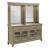 Plank Road Button Round Wood Extendable Dining Room Set