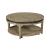 Plank Road Artisans Round Wood Cocktail Table Set
