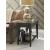 Plank Road Artisans Round Wood Cocktail Table Set