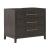 Burkhaus 3-Drawer Wood Veneer Nightstand with Power Supply & USB