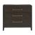 Burkhaus 3-Drawer Wood Veneer Nightstand with Power Supply & USB