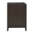 Burkhaus 3-Drawer Wood Veneer Nightstand with Power Supply & USB