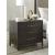 Burkhaus 3-Drawer Wood Veneer Nightstand with Power Supply & USB