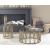 Monett Glass Round Top End Table