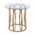 Monett Glass Round Top End Table