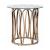Monett Glass Round Top End Table