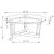 Octave Glass Top Round Mirrored Coffee Table with Square Post Legs