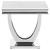Kerwin Square End Table with Chrome U-base