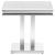 Kerwin Square End Table with Chrome U-base