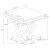 Kerwin Square End Table with Chrome U-base