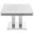 Adabella Faux Marble Rectangle Coffee Table with Chrome U-base