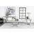Adabella Faux Marble Rectangle Coffee Table with Chrome U-base