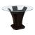 Daisy Round Wood/Glass Counter Height Table