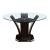 Daisy Round Wood/Glass Dining Room Set