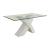 Pervis Glass/High Gloss Rectangular Dining Table