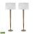 Mercury Glass Candlestick LED Lamp (Set of 2)