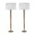Mercury Glass Candlestick Lamp (Set of 2)