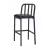 Jodie Leatherette/Metal Bar Chair