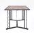 Jodie Wood/Metal Rectangular Dining Table