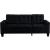 Earsom Linen Sectional Sofa w/Ottoman