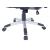 7202 Adjustable Height PU Computer Chair w/Lumbar Support Pillow