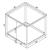 Trini Glass Rectangular End Table with Shelf