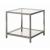 Trini Glass Rectangular End Table with Shelf