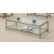 Trini Glass Rectangular Coffee Table with Shelf
