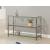 Trini Glass Rectangular Sofa Table with Shelf