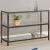 Trini Glass Rectangular Sofa Table with Shelf