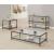 Trini Glass Rectangular Sofa Table with Shelf