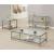 Trini Glass Rectangular Sofa Table with Shelf