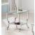 Saide Square End Table with Mirrored Shelf