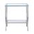 Saide Square End Table with Mirrored Shelf