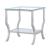 Saide Square End Table with Mirrored Shelf